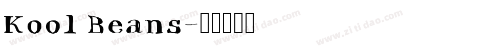 Kool Beans字体转换